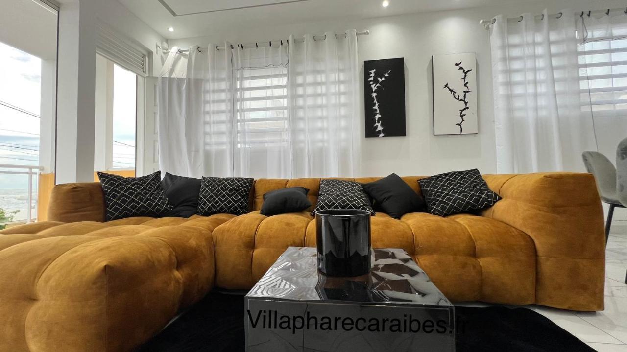 Villa Phare Caraibes Guadeloupe - Rooftop Jacuzzi & Ocean View Le Moule Bagian luar foto
