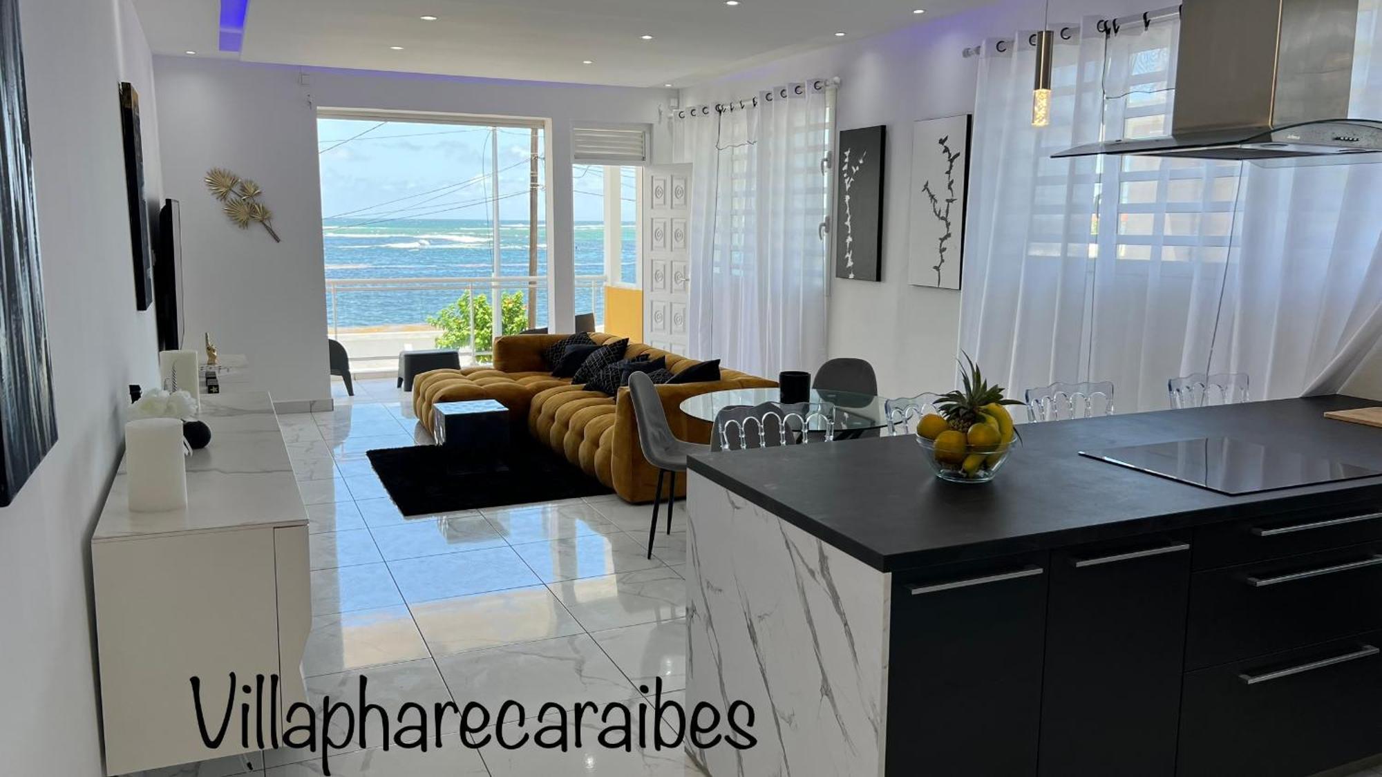 Villa Phare Caraibes Guadeloupe - Rooftop Jacuzzi & Ocean View Le Moule Bagian luar foto