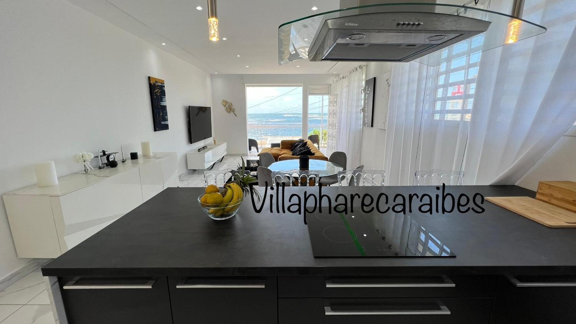 Villa Phare Caraibes Guadeloupe - Rooftop Jacuzzi & Ocean View Le Moule Bagian luar foto